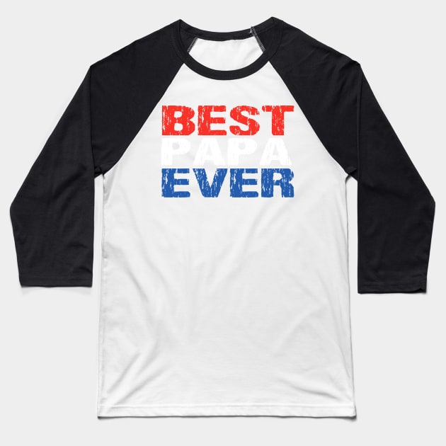 Netherlands Best Papa Ever Dad Dutch Flag Baseball T-Shirt by Nirvanibex
